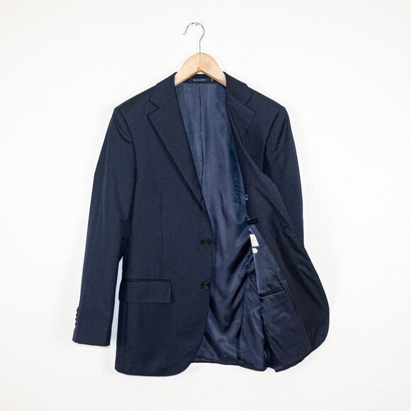 Suitsupply 36s Slim Lazio Single Breasted Blazer Jacket Navy Pinstriped - Picture 1 of 11